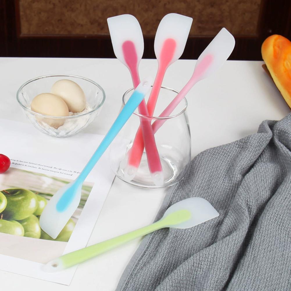Baking Tools Spatula Integrated High Temperature Cake Cream Silicone Spatula Translucent Head Spatula Baking for Kitchen Tools