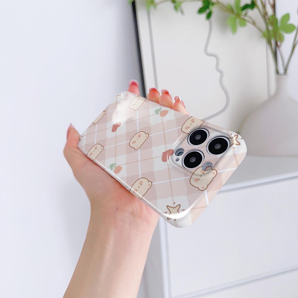 All-inclusive Film Phone Case Cartoon Fashion Design Hard Shell Full Cover Camera Protection Case for iPhone Huawei Honor Vivo Google