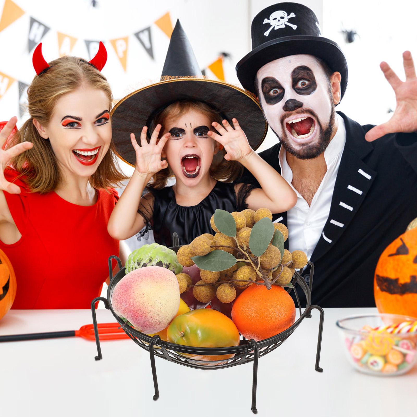 

Хэллоуин Паутина Фрукты Хранение Тарелка Фаст-фуд Корзины Сервировочный Пластиковый Поднос Закуска Овощ чёрный