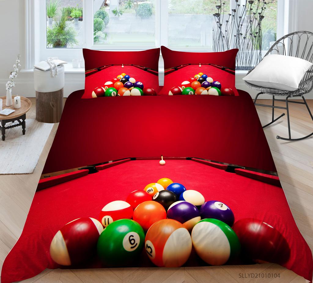 Ball Series Digital Printing Bedding Two Or Three-Piece Set Polyester