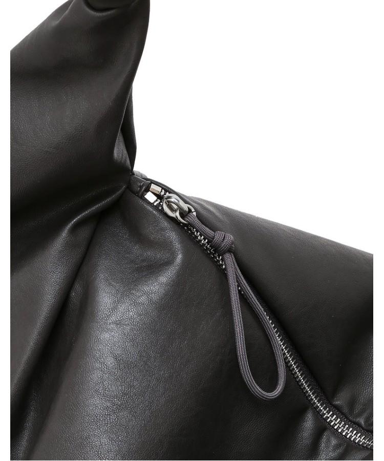 Athe Vanessabruno [Pli] Grey Faux-Leather Pli 2-Way Shoulder Bag And Crossbody Bag L Aaba6E833G2