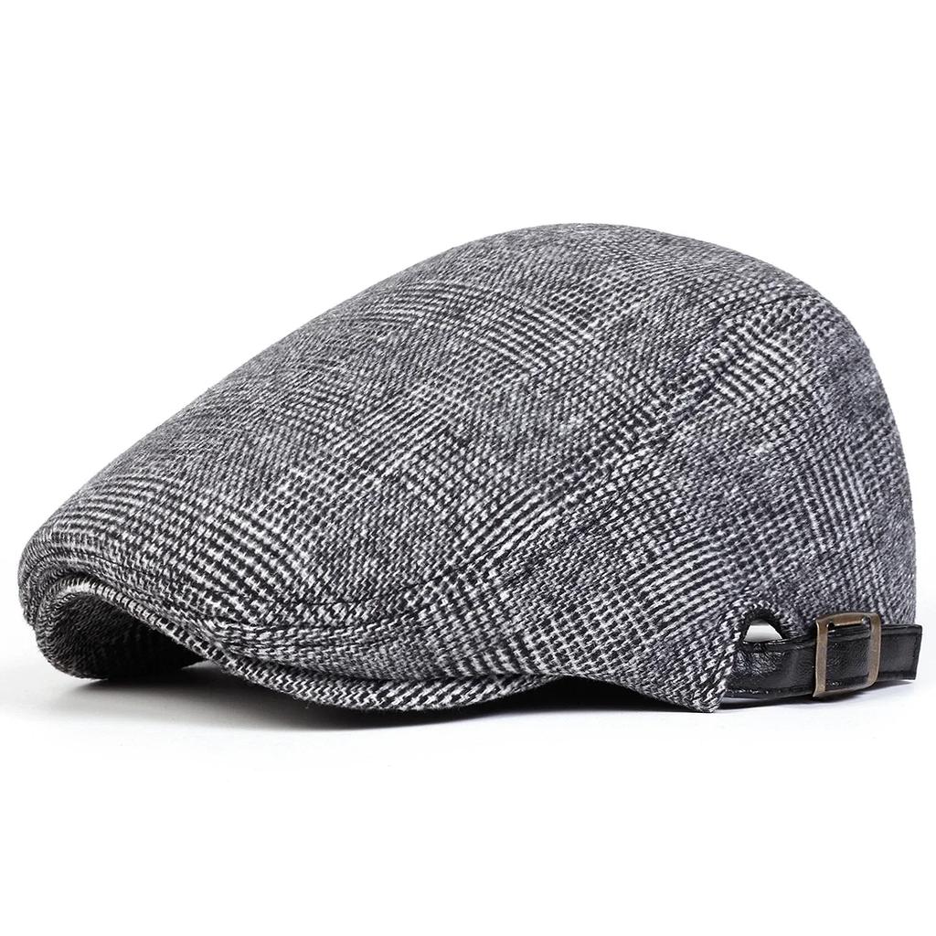 Newsboy Brand Latest Fresh Pattern Grid Vertical Neutral Gender Women  Men For Caps British Painters Hats Autumn Winter Berets Adjustable Flat