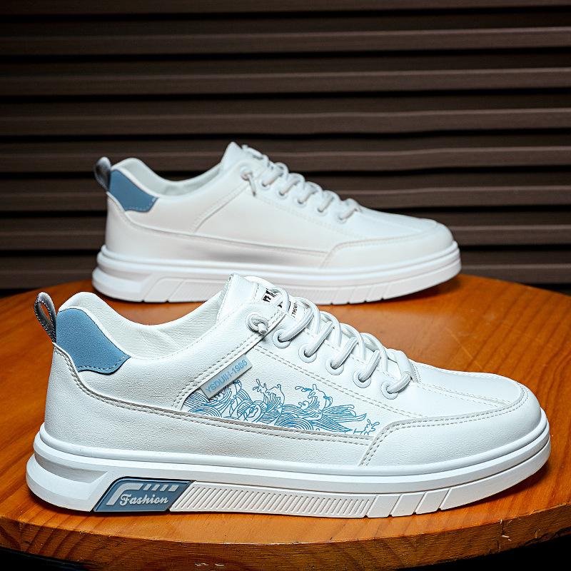 2025 autumn men's shoes casual fashion breathable board shoes teen students platform national tide sports shoes Korean version tide shoes