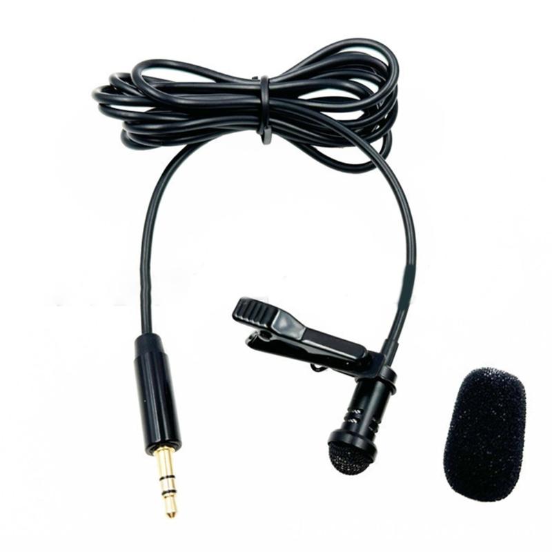 Portable 2.5mm Shielded Cable Microphone Lavalier Microphone Replacement Noise Reduction HiFi Sound 3.5mm Plug
