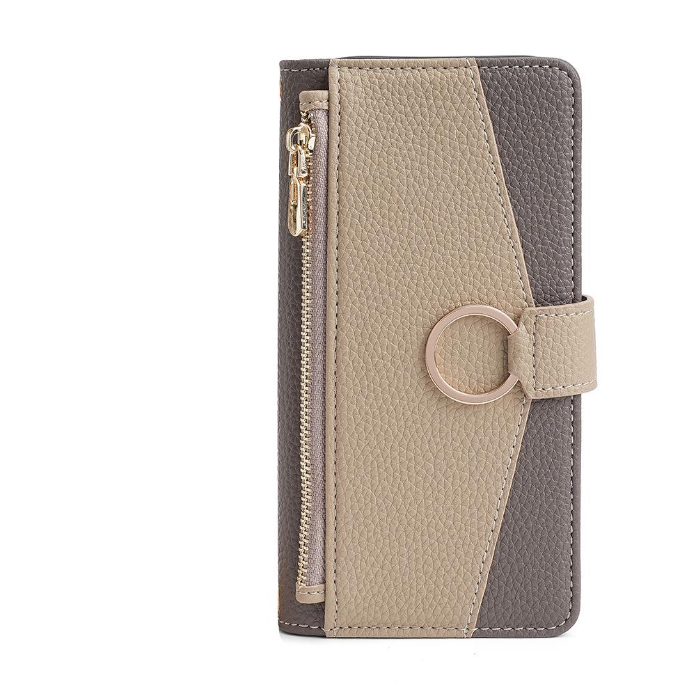 

Magnetic Card Slot Mirror Leather Case for Iphone 16 Pro Max 16E 15 Plus 14 13 12 11 Long Hardware Chain Zipper Crossbody Wallet iPhone 15 Pro Max