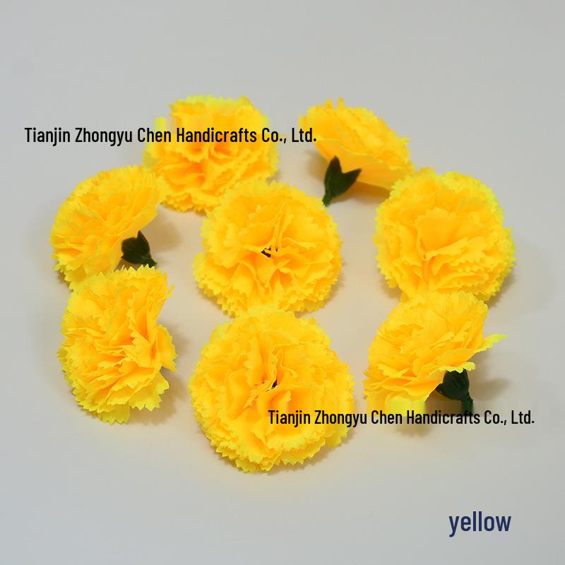 Small 5cm Carnation Flower Wreath Pendant DIY Material Pack - Festival Decoration