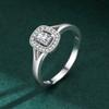 Tancise Classic 925 Sterling Silver Zirkónový prsteň Dámske šperky Svadobný darček na párty