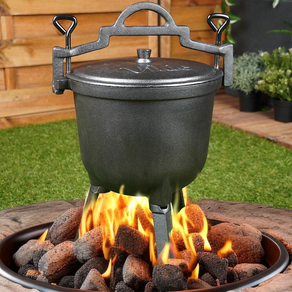 Cast Iron Cauldron On Legs with Lid CAST LINE 4 L