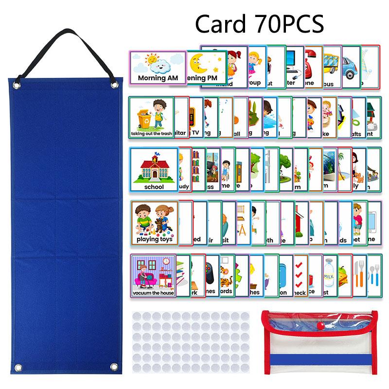 Детское визуальное расписание, игрушки Монтессори, приходское обучение, набор образовательных мероприятий, обучающие игры для хороших привычек для детей 3-6 лет