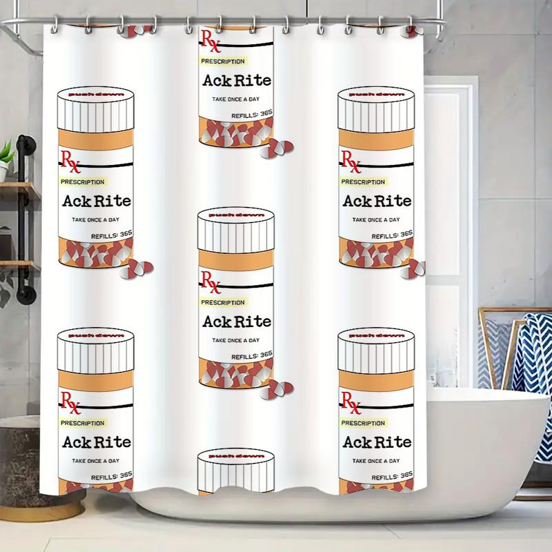 

Vintage Floral Shower Curtain Botanical Flower Pattern Bathroom Decor Waterproof Fabric Washable Liner Set 90x180cm