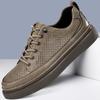 New High Quality Men's Shoes Genuine Leather Lace-up Oxford Shoes Brand Business Men Casual Shoes Handmade Skateboard Shoes