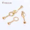1/2/3pcs 14K Gold Plated Brass Locks For Jewelry,Clasps For Necklace Connectors DIY Jewelry Making Supplies,Pearl Clasp Findings