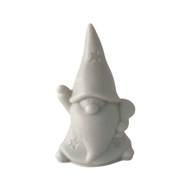 Cute Santa Claus Candle Mold Abstract Resin Epoxy Casting Molds for Christmas Party Decor Ornament Aromatherapy Mold