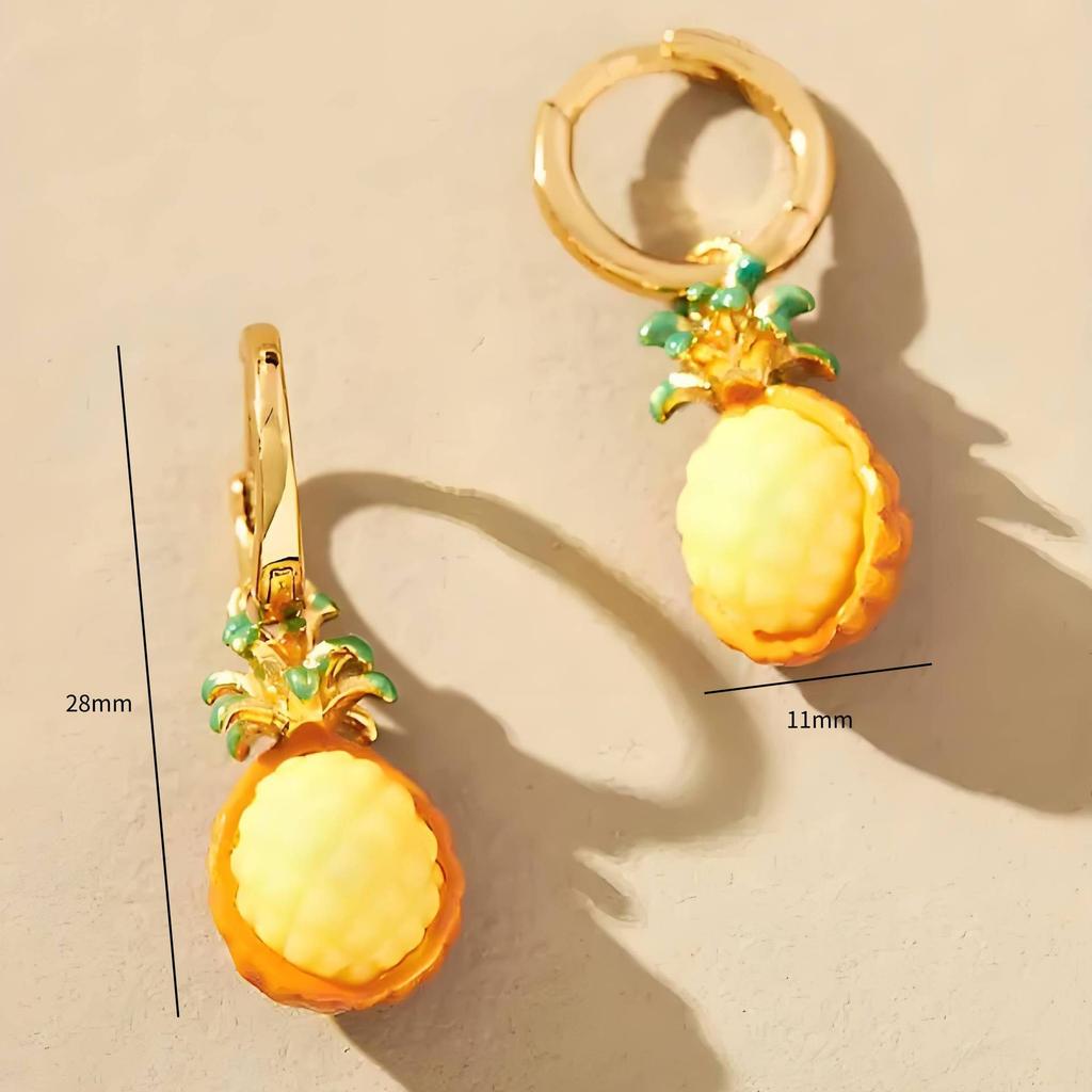 Mode Herfst Fruit Watermeloen Druif Blauwe Bes Oorbellen Oorbellen Stud Oorbellen Verguld Kleurbehoud