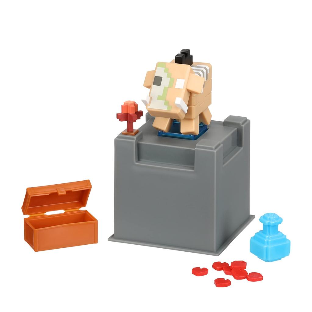 Treasure X Minecraft Nether Görevi Minecraft Karakter Paketi, Koleksiyonluk Minecraft Karakterleri ve Otantik Altına Batırılmış Özellikleri İçeren 10 Seviyeli Bir Macera