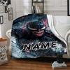 Custom Name Venom Artwork Poster blanket for Couch & Bed, Plush Cozy Fuzzy Blanket Super Soft & Warm Blankets for Fall and Winter. 0908435