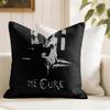 Vintage The CCure Rock Band Cushion Cover Natural Linen Double Sided Print  Throw Pillow Case for Sofa Couch Home Decor