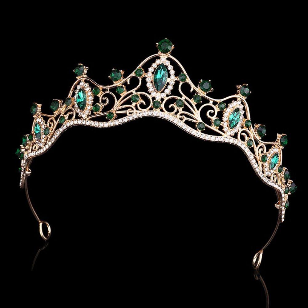 Sparkling Bridal Crown Rhinestone Queen Princess Tiara Hair Ornaments Crystal Crown  Women
