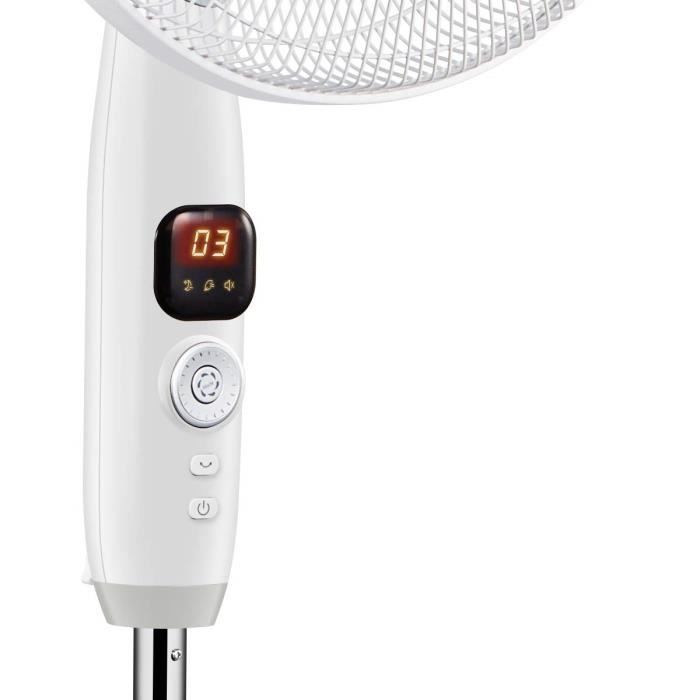 Ventilateur sur pied - Midea - FS40-16CR - 26 vitesses - Télécommande silencieuse - Écran LED