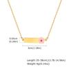Letterable Personalized Stainless Steel Flat Cross Chain All Light Bending Brand Corroded Epoxy Heart Children'S Necklace Nc-1943