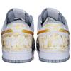 Nike Big Gold Legend Leather Abrasion Resistant Lightweight Low Top Skateboard Shoes Unisex White Gold 355152-106()