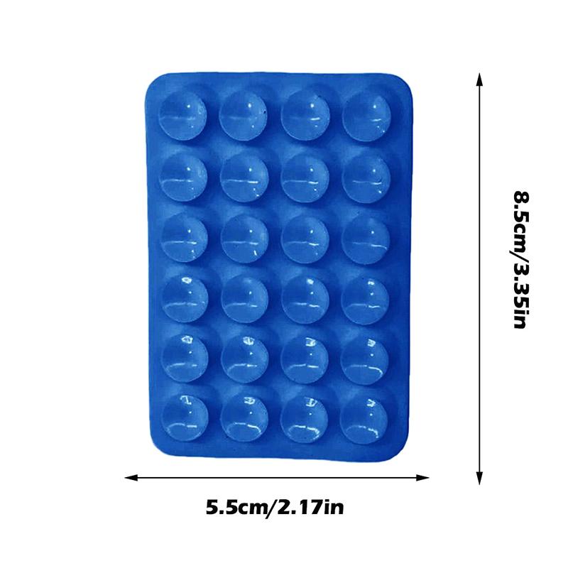 Double Side Silicone Suction Pad For Mobile Phone Fixture Suction Cup Backed Adhesive Silicone Rubber Sucker Pad For Fixed Pad