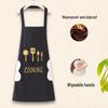 Nordic Style Waterproof Kitchen Apron with Sleeves - Oil-Proof and Customizable