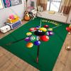 Kostenloser Versand! Billiard-Thematischer bedruckter Teppich für Spielzimmer Teppich für Zuhause Sofa Schlafzimmer, Geschenkmatte