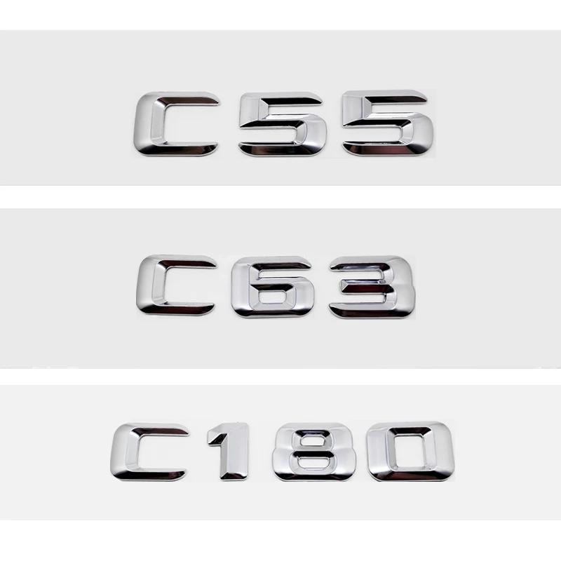 3D Car Tail Letter Stickers Badge for Mercedes Benz C Class C32 C36 C43 C55 C63 C180 C200 C220 C230 Auto Rear Trunk Emblem BA1