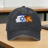 Baseball Cap Roaring Lion Israel Israeli Flag Spring Street Style Hip Hop Hats Couple Women Camping Breathable Baseball Caps