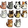 10lots Silicones Cats Shape Tennis Shock Absorbers Durability Materials Easy Installation for Wrist Protecting