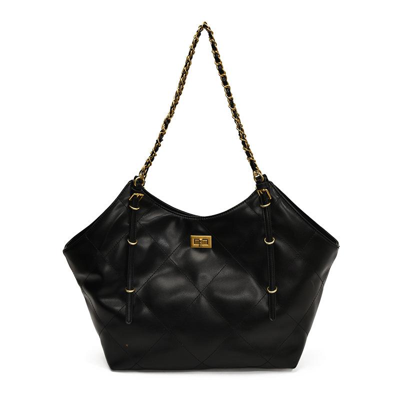 New diamond chain tote bag large capacity fashion shoulder bag loose underarm bag