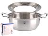 Yoshifuji Kogei Steamer Set with Steaming Plate for and Compatible with Chinese Style Set with Steaming Seiro, 18cm, 21cm, 24cm, Seiro, (Pot Plate)