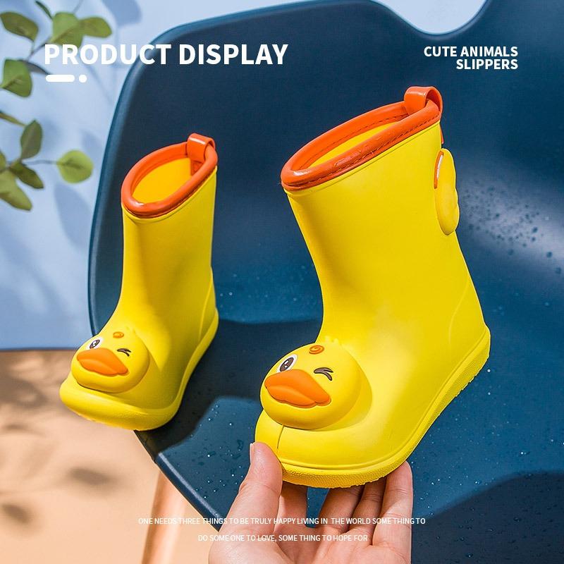 Rain Boots, Waterproof Shoes, Anti-slip Soft Sole Cartoon Boys' Shoes, Girls' Rain Boots