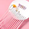15Pcs/Set Nail Art Painting Pen DIY Painting Nails Brush Carving Flower Pens Manicure Tools