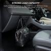 2 PCS Co-Pilot Glovebox Hooks, Anti-Scratch Microfiber Leather Vehicle Glove Box Hanging Hooks, Universal Auto Glovebox Storage Hangers for Handbags