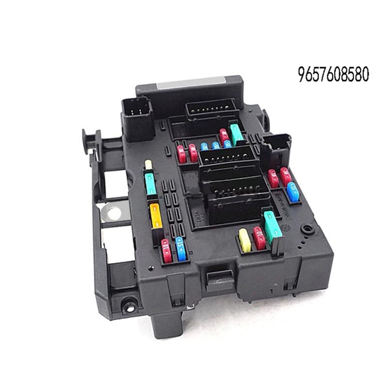 A28G-Fuse Box Module BSM B5 9657608580 6500Y1 For 206 307 406 Citroen C2 C3 C5 Berlingo Xsara Fuse Box Unit