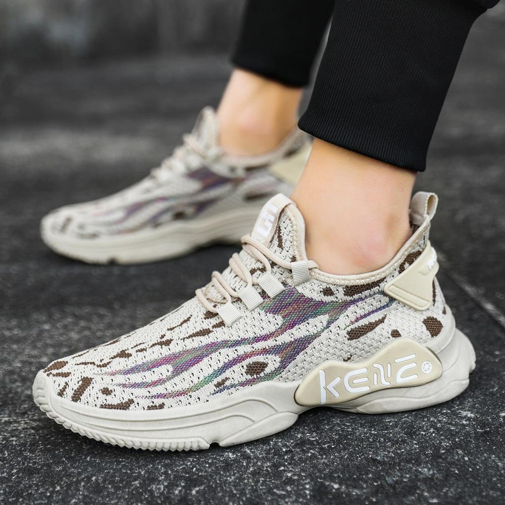 

Мужская обувь, спортивная обувь 2025 года, новые кроссовки для бега, модная корейская версия, дышащая мужская повседневная обувь 44