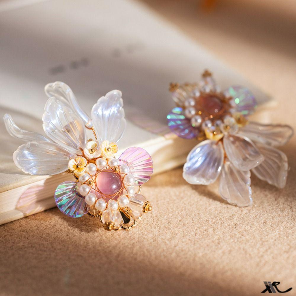 Colorful Hair Clips Cute Design Hanfu Accessories Jewelry Elegant Duckbill Clip Hair Decoration