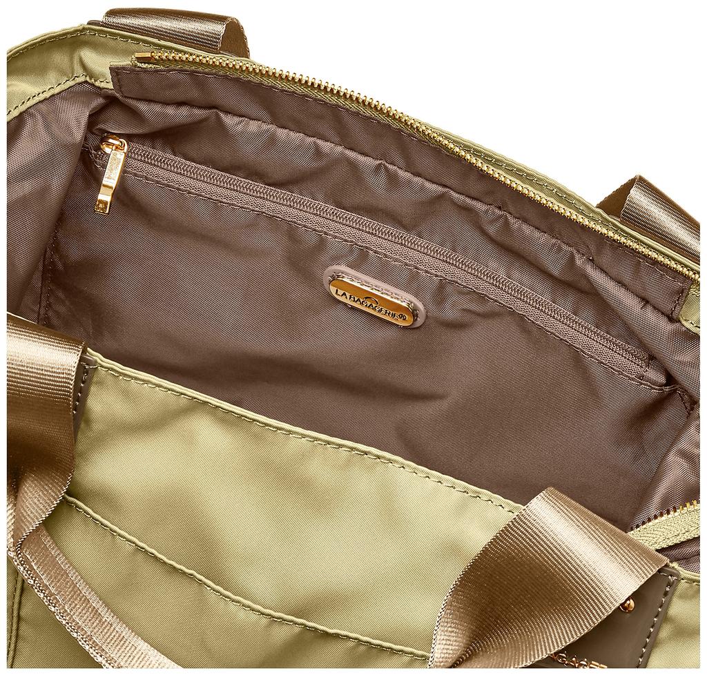 Tote nylon khaki [Labagerie] bag, 2-way tote, women's, (86)
