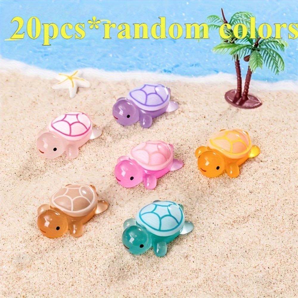 

20pcs Luminous Turtle Set, Suitable for, Home Decoration, Car Interior, Wonderland Garden Accessories, Fish Tank Decoration