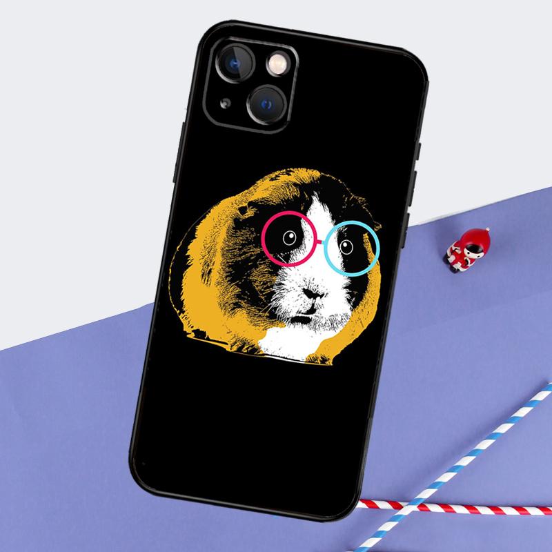 

Funny Guinea Pig Phone Case For iPhone 16 Pro 15 Pro 11 12 13 14 Pro Max Mini XR 16e 15 16 Plus Cover Shell iPhone 11Pro MAX