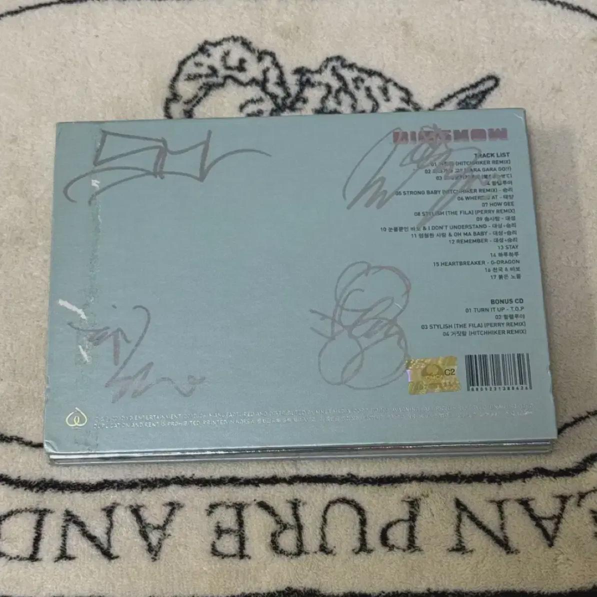 

Big Bang Autograph Big Show Album Top Daesung Taeyang