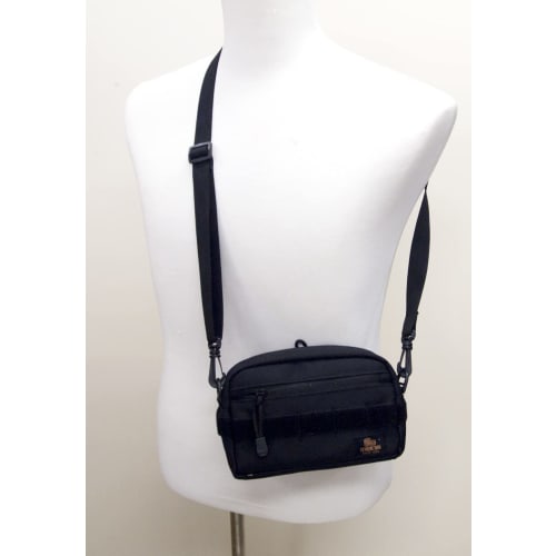 Stormcross Military Pouch Shoulder Bag Body Bag Modular Pouch MOLLE Accessory Organizer for Self-Defense Forces Equipment Camouflage (45050 Black)