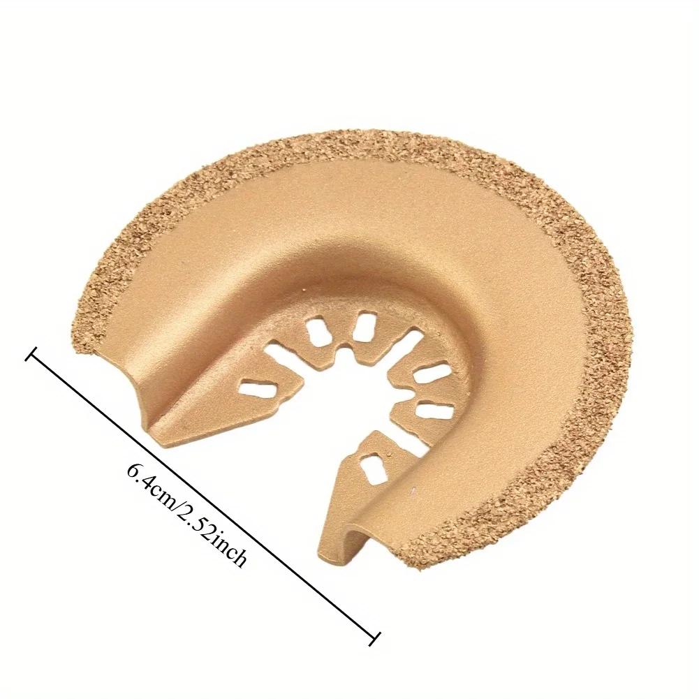 Quick Change Oscillating Multi Tool Saw Blade 64mm Half Circle Diamond Cutting Disc Multitool