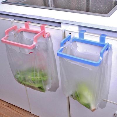 Panda Plastic Door Back Garbage Bag Rack Multi-functional Kitchen Cabinet Door Dust Cloth Hanging Rack Garbage Bag Bracket