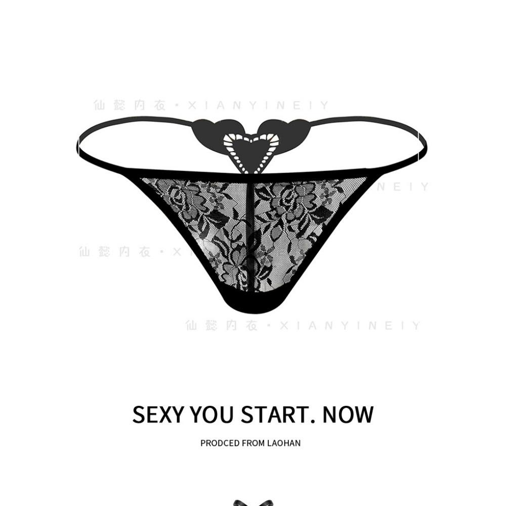 Xianyi Sexy Panties Open Passion Free Perspective Thong Lace Mesh Outdoor Hot Sexy Shorts K6