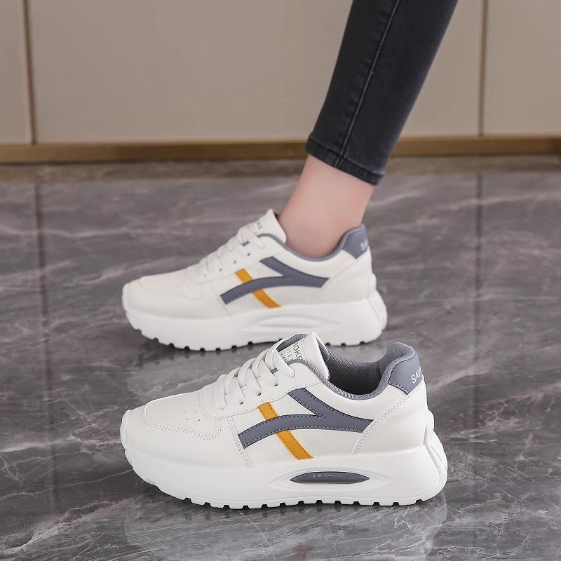 Female platform dad white shoes casual sneakers running