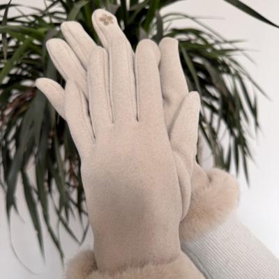1 Paio Guanti Invernali da Donna Touch Screen Foderati in Pile Caldi Termici