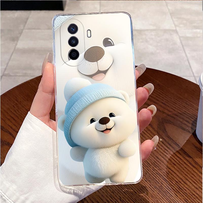 Back Cover For Huawei novaY70 MGA-LX9 Nova Y70 Plus Y71 Case Luxury Cute Love Rabbit Funny Clear Transparent Soft TPU Phone Case